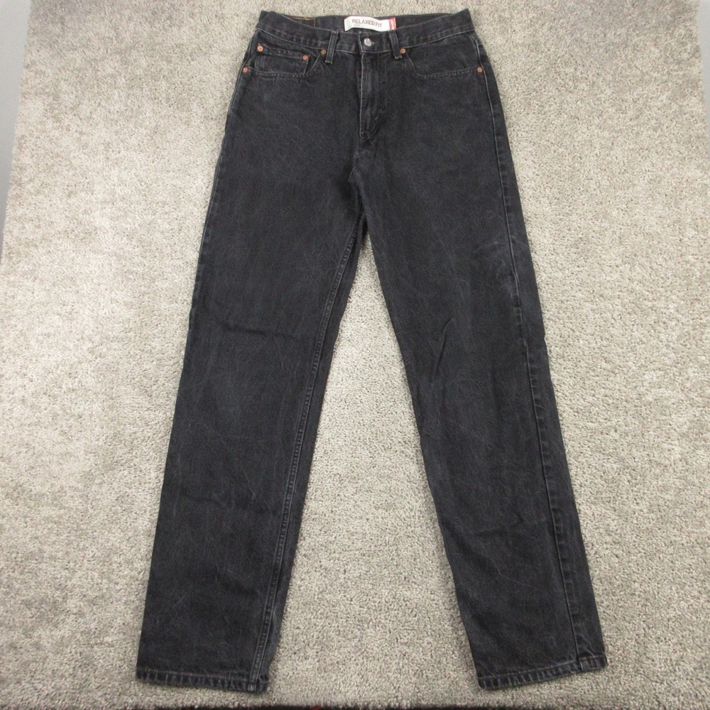 Vintage Levis Jeans Mens 32x36 Black 550 Relaxed Taper Baggy Y2K Denim Pants